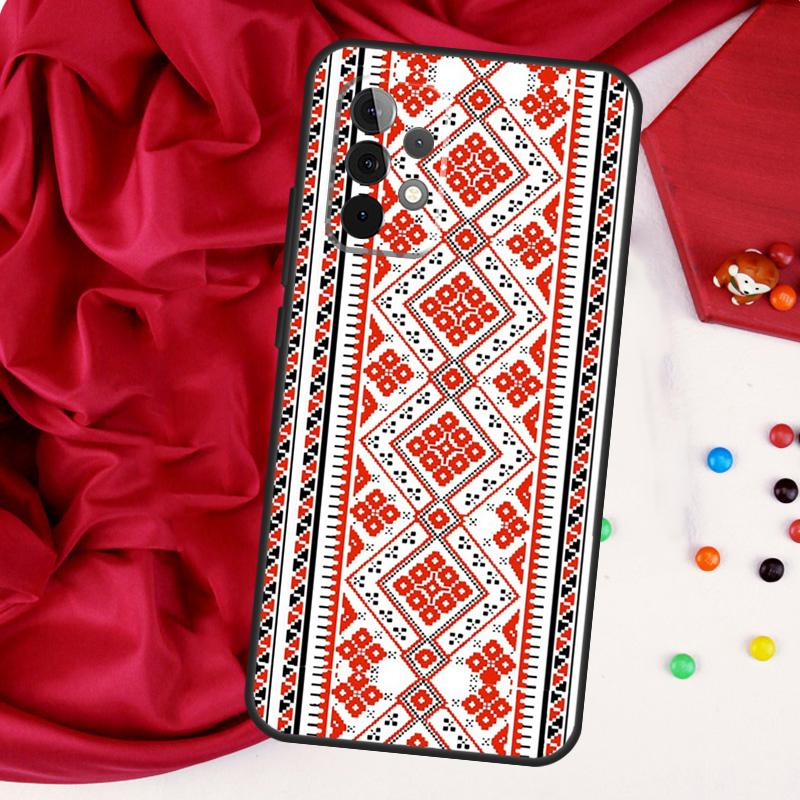 Ukraine Ukrainian Embroidery For Samsung Galaxy A26 A05 A06 A16 A54 A34 A14 A22 A32 A52 A55 A35 A15 A53 A13 A56 A36 Case