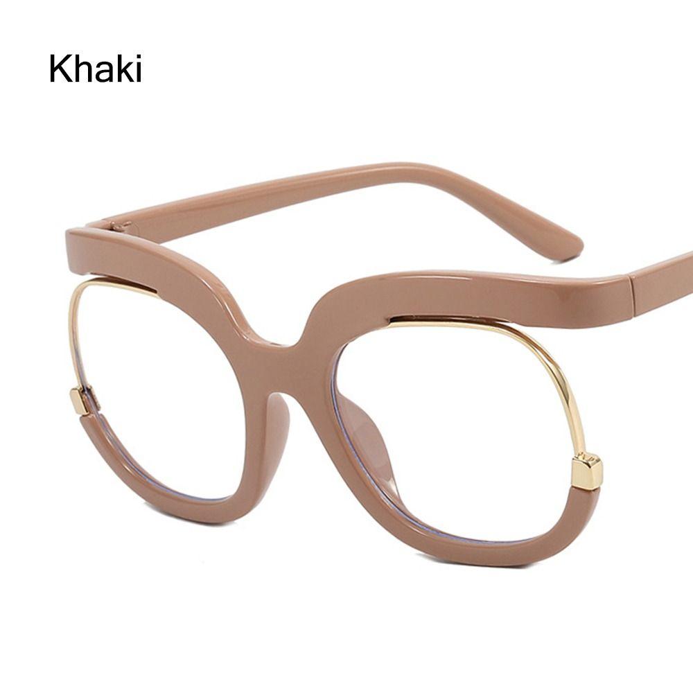 Clear Blue Ray Blocking Eyeglasses Large Glasses Frame Spectacle Frame for Women  Anti-Blue Light Trend Round Eyeglasses