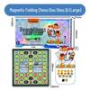 JINGRUIXIANG Magnetisches faltbares 4-in-1 Brettspiel-Set