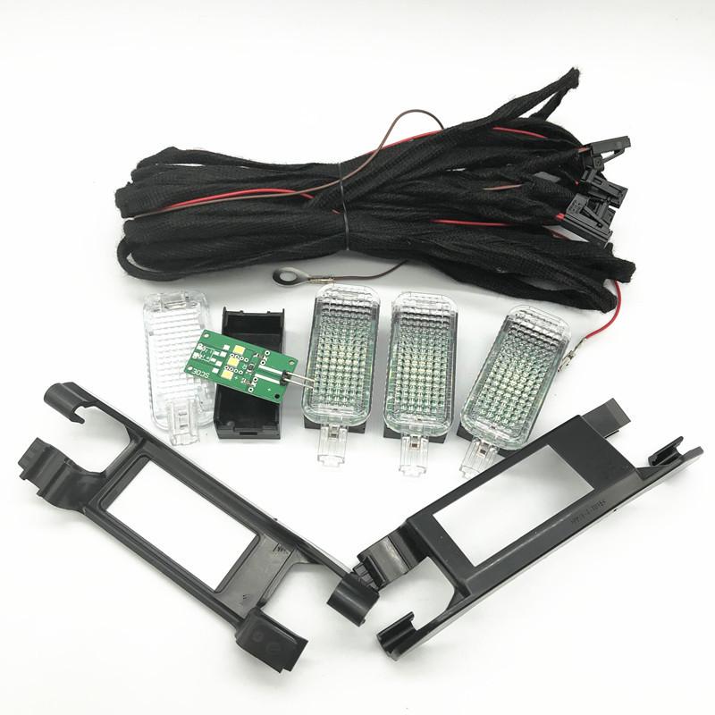 

Автомобільний LED FootWell Light Cable Кронштейн для лампи для VW Passat B6 B7 Jetta Golf 6 MK6 Tiguan Seat Leon A3 A4 A5 A6 A7 A8 Q3