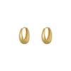 French retro metal ear buckles women's simple temperament design sense cold wind earrings stud earrings
