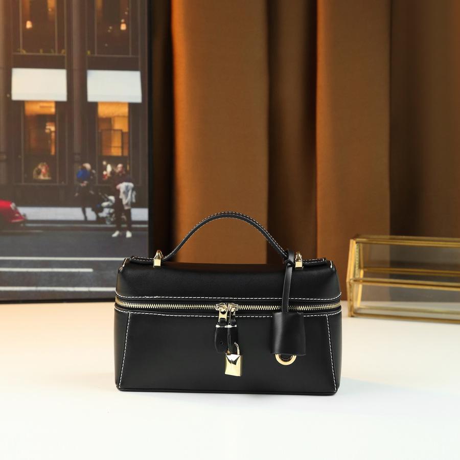 Stylish Solid Color, Convenient And Versatile For Going Out, Women'S Portable Lunch Box Bag, Simple And High-Texture Shoulder Crossbody Pillow Bag