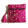 10Pcs Mix Colors Chinese Zipper Coin Tassel Silk Square Jewelry Bags Pouches