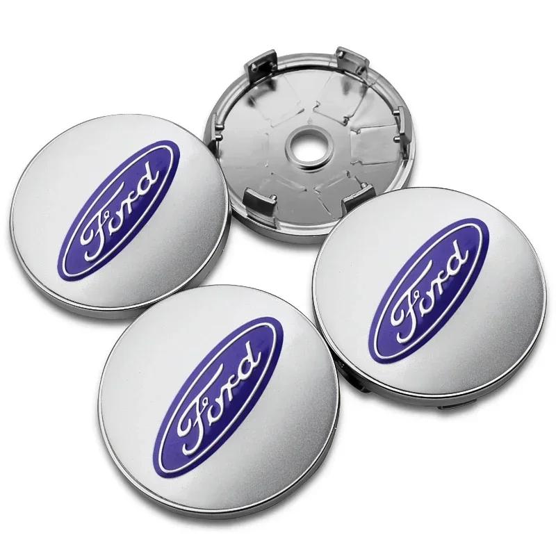 Car Sticker 2025 Hot New 4PCS 56mm 60mm ABS Wheel Center Caps for Ford Ranger Focus Kuga Mustang MK2 MK3 Hub Cover Badge Sticker
