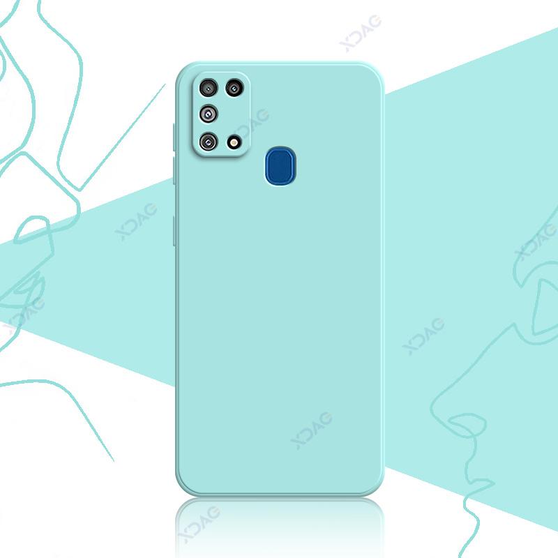 Luxuriöse, modische und süße Schutzhülle für Samsung Galaxy M31 Prime F41 SamsungM31 SamsungF41 360 weiche, quadratische Handytaschen aus flüssigem Silikon