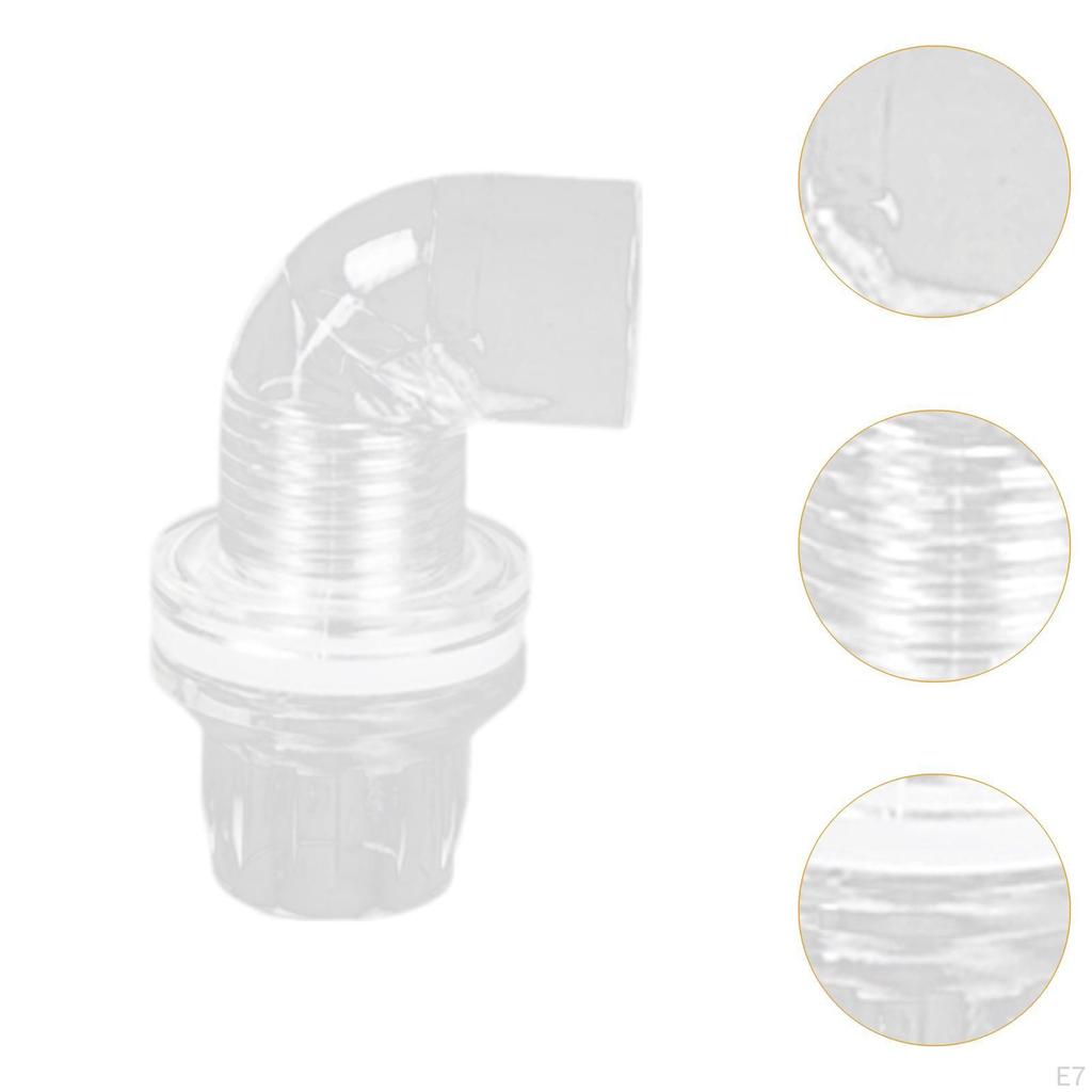 Tank Water Hose Connector Aquarium Adapter Acrylic Converter Clear Leakproof DIY Plumbing