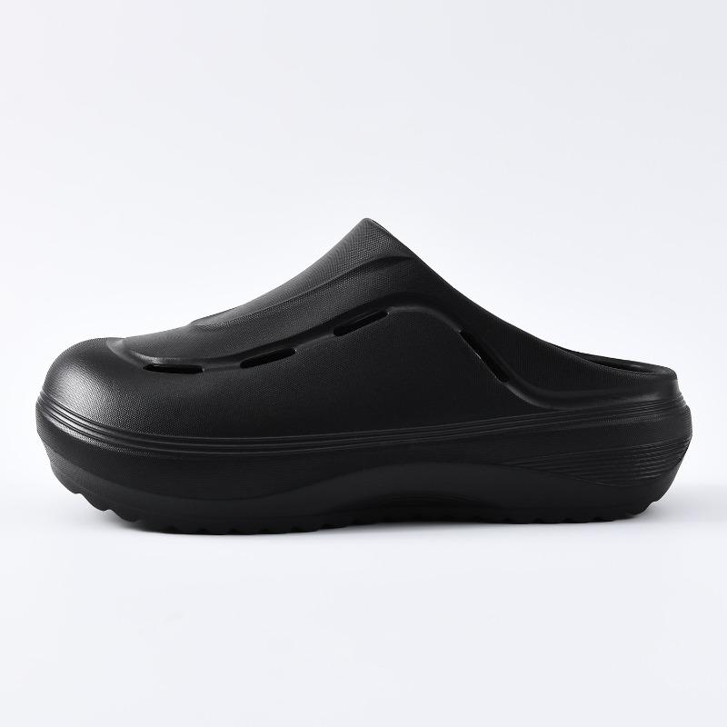 

Baotou drag men s summer EVA non-slip and wear-resistant hole shoes, high-end external wear breathable and non-smelly feet camping cool slippers 36-37 чорний