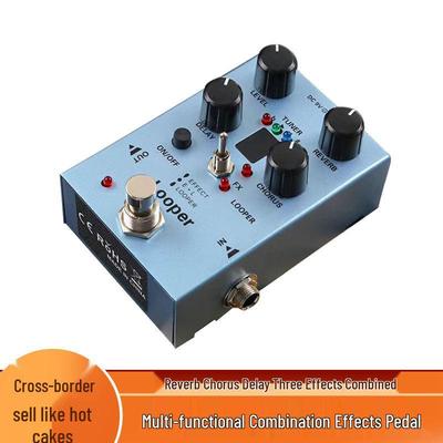 Multi-Effekt-Pedal für E-Gitarre mit Hall, Chorus & Delay