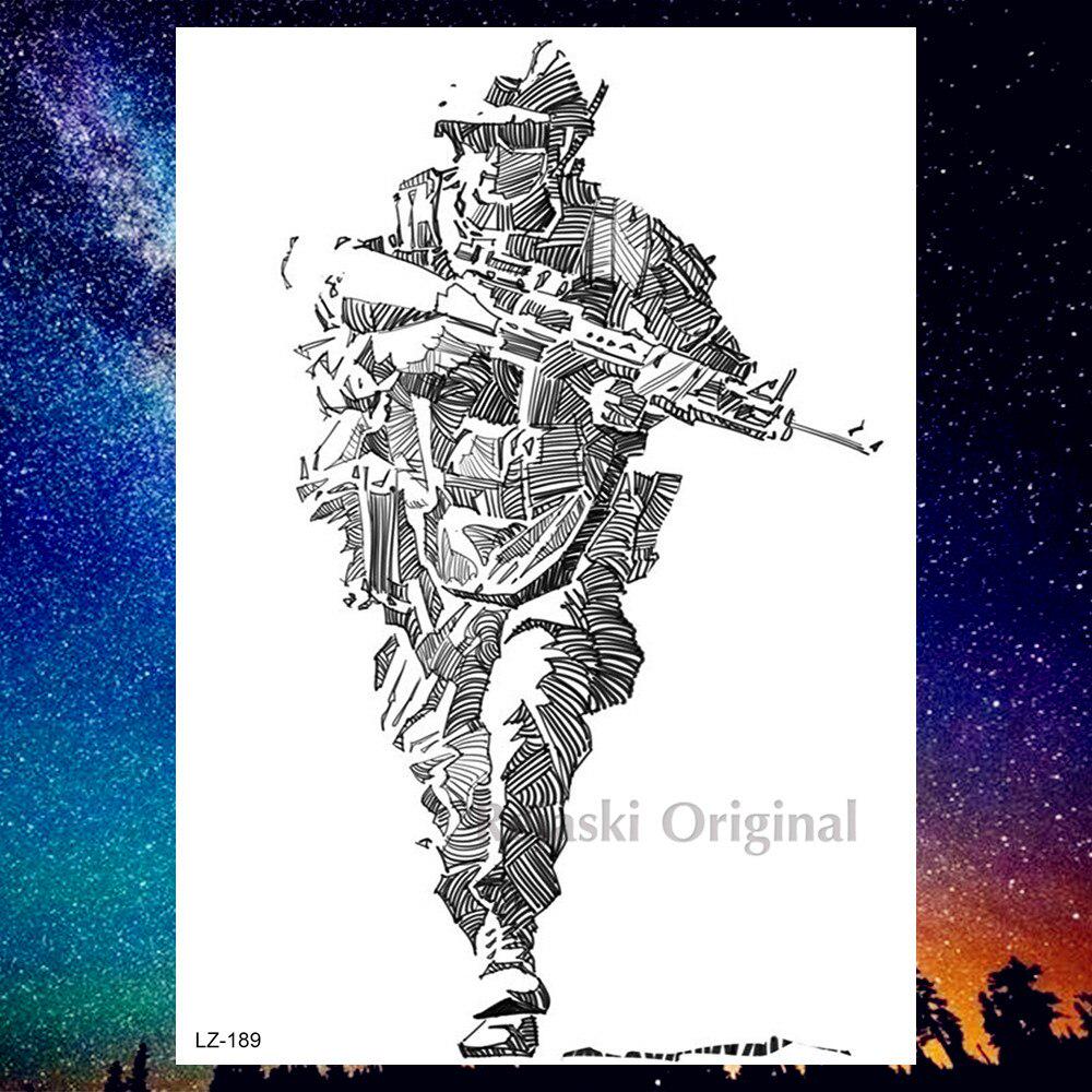 Beautiful Wolf Temporary Tattoos Sticker Fake Colorful Dreamcatcher Coyote Fox Planets Tatoos For Adult Body Art Chest Arm Waterproof Tattoos