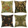 4 Pack William Morris Floral Pillow Covers Double Sided Print Vintage Botanical Cushion Cases Boho Home Decor For Sofa Bedroom