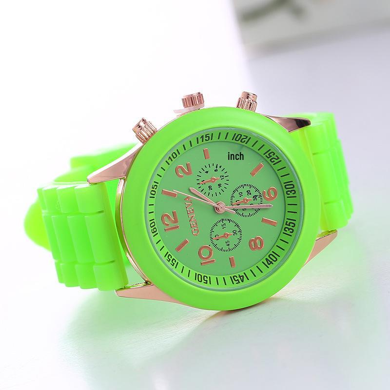 Montre de Sport en Silicone Geneva pour Femme: Design Jelly de Mode Coréenne Lumineux et Coloré