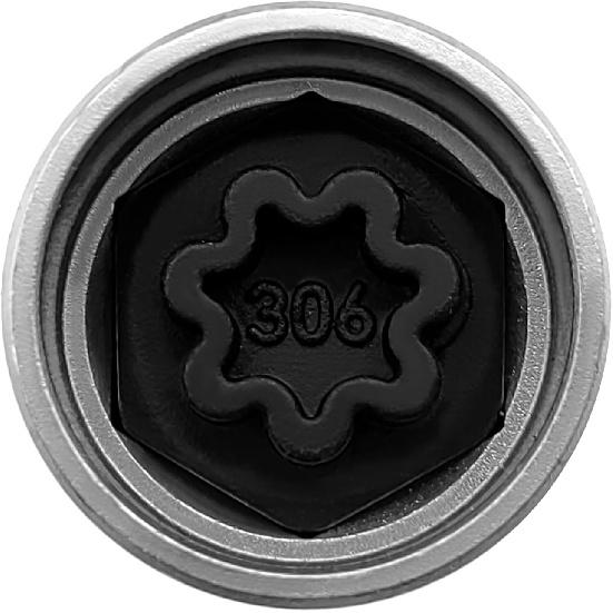 HXBER Car Screw Socket Wrench, Replacement for Security Master Locking Wheel Nut Key 306 Anti-Theft Screw Socket Wrench Tool
