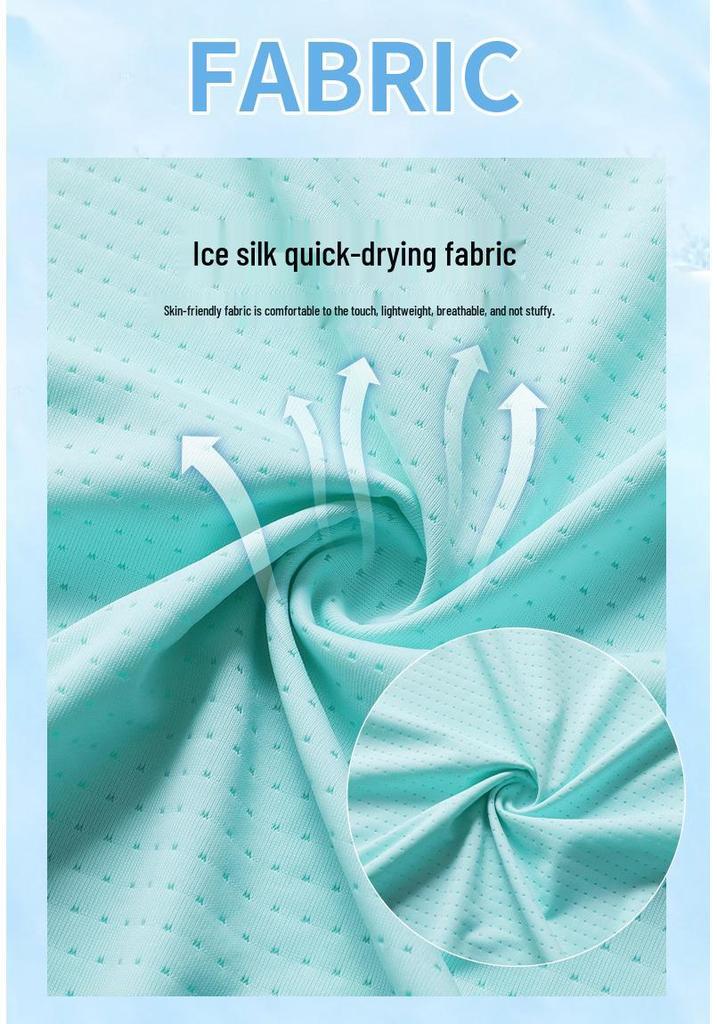 Women's Quick-Dry Ice Silk Short Sleeve T-Shirt: Breathable, Lightweight & Cool for Outdoor Casual Fitness