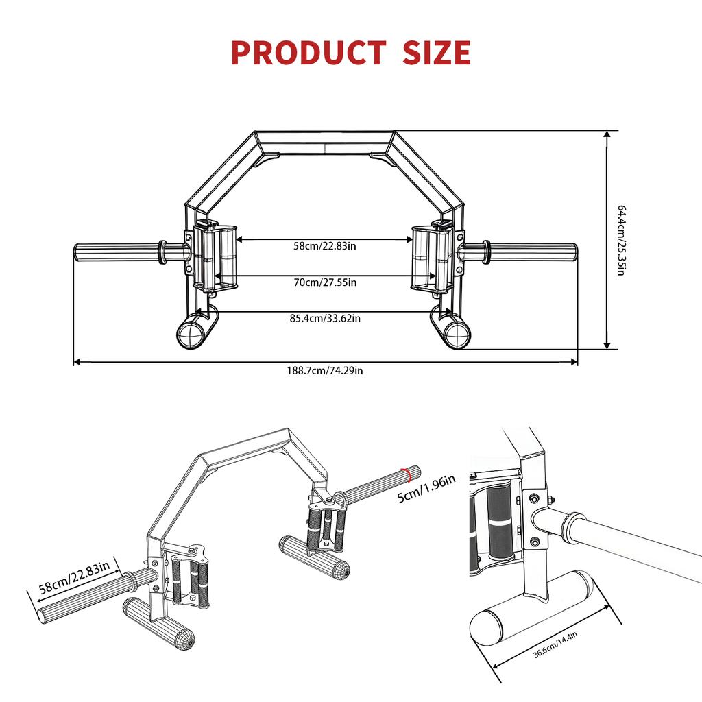 Weight Equipment Trap Bar Multi-Function Functional Weight Equipment Wear Resist for Deadlift Carries Lunges Squats