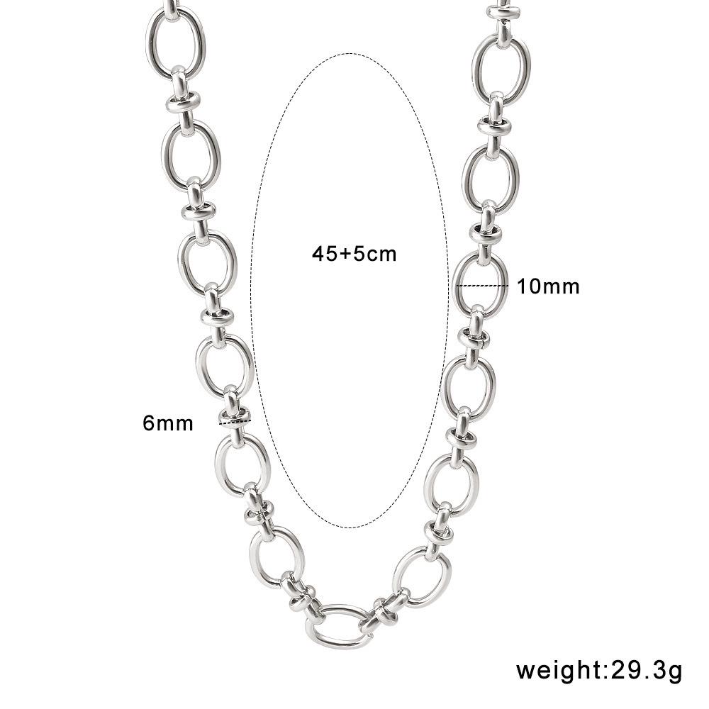 Trendy Titanium Steel Handmade Unisex Clavicle Necklace - Fashionable and Versatile Design