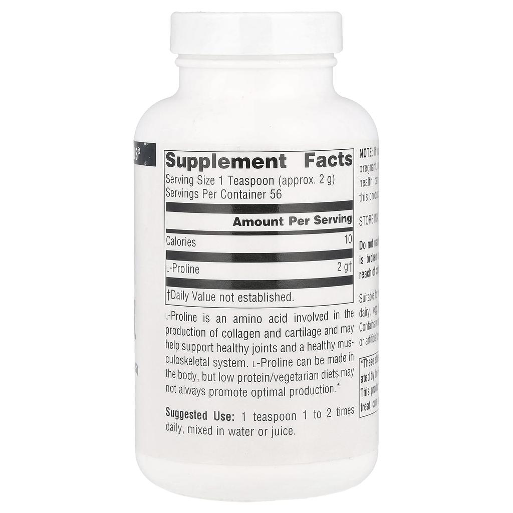 L-Proline Powder, 4 Oz (113.4 G)