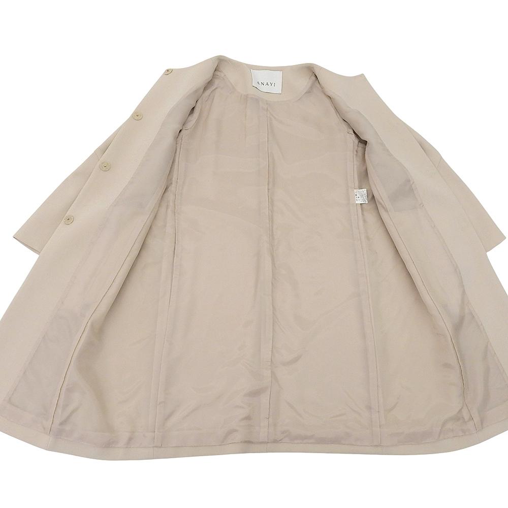 ANAYI Excellent Condition Double Cross Flared Sleeve Coat, Women's, Beige, Size 38 Coat 38 beigeUsed