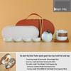 Shangqi Ru Kiln Portable Ceramic Tea Set