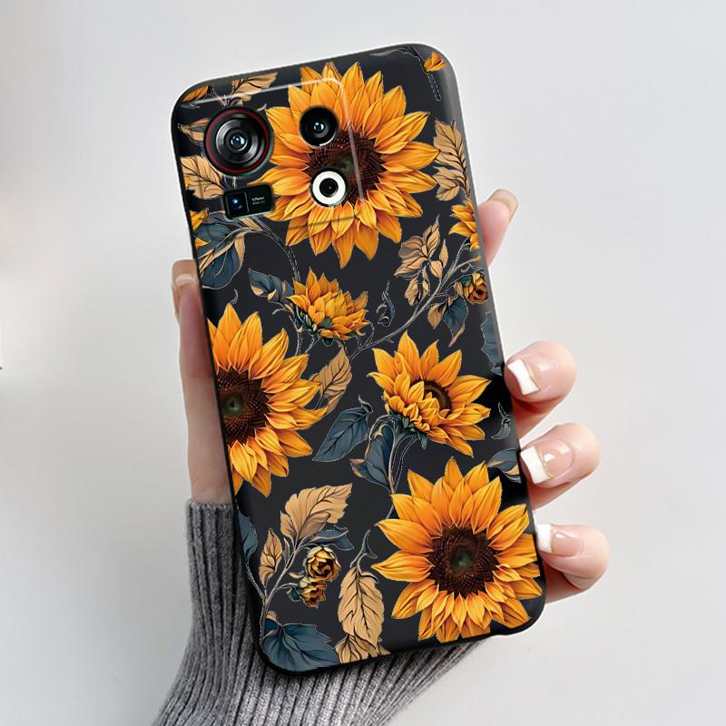 Casing For ZTE Nubia Z40S Pro Case Aesthetic Luxury Cute Cool Boy Girl Cover Black Matte Soft TPU Silicone Shockproof Phone Case