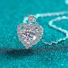 S925 Sterling Silver Moissanite Key Pendant - Classic Luxury Necklace for Women