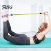 Core Strength Trainer Multifunction Tension Rope Elastic Yoga Pedal Puller Resistance Band with Non-Slip Handle Leg Stretching Home Fitness Equipment