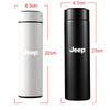 Für Jeep 1 Stück 500ml Auto Edelstahl Smart Thermobecher Anzeige Temperatur Thermosflasche Für Jeep Wrangler Patriot Compass Rubic