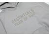 High Street Trend Brand ESSENTIALS Fleece-Lined Heavyweight Flocked Letter Hoodie for Men & Women