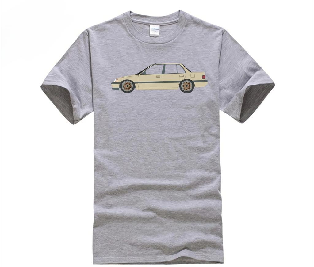 Civic Ef Sedan Tshirt Summer Casual Short Sleeve Unisex Tee For Classic Car Enthusiasts Daily Wear