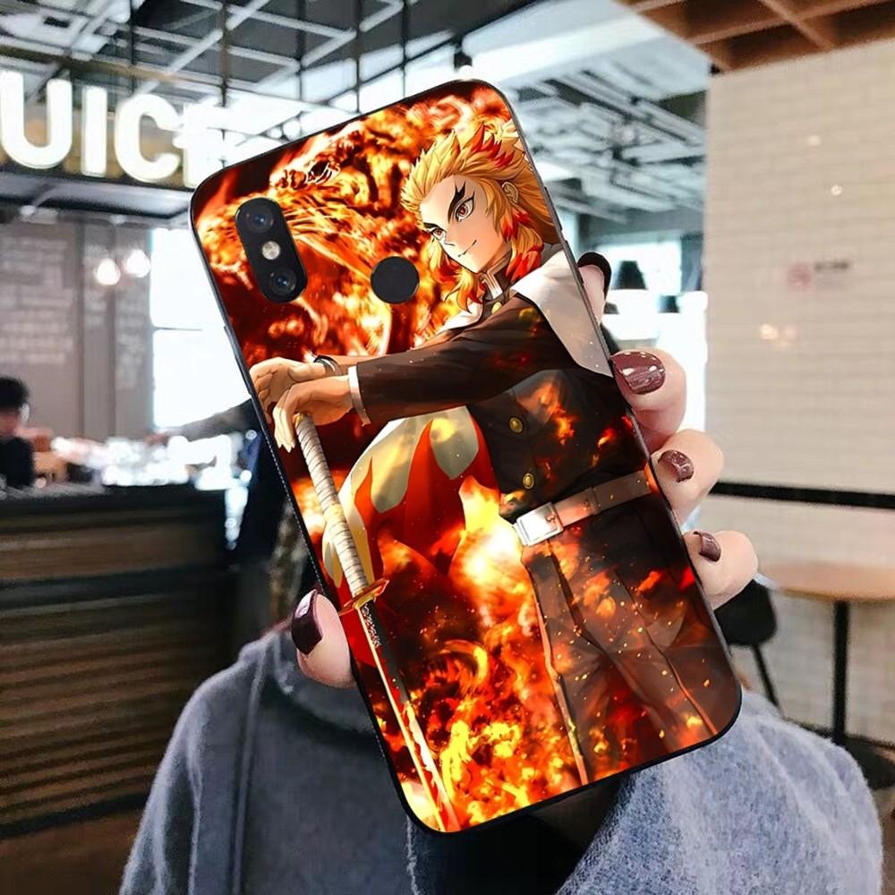 Rengoku Kyojuro Phone Case For Xiaomi Mi 5X 8 9 10 11 12 lite pro 10T PocoX3pro PocoM3 Note 10 pro lite