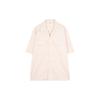 UNIQLO Loose Fit Solid Color Work Short Sleeve Shirt Men shirts Light-Beige 455976-30