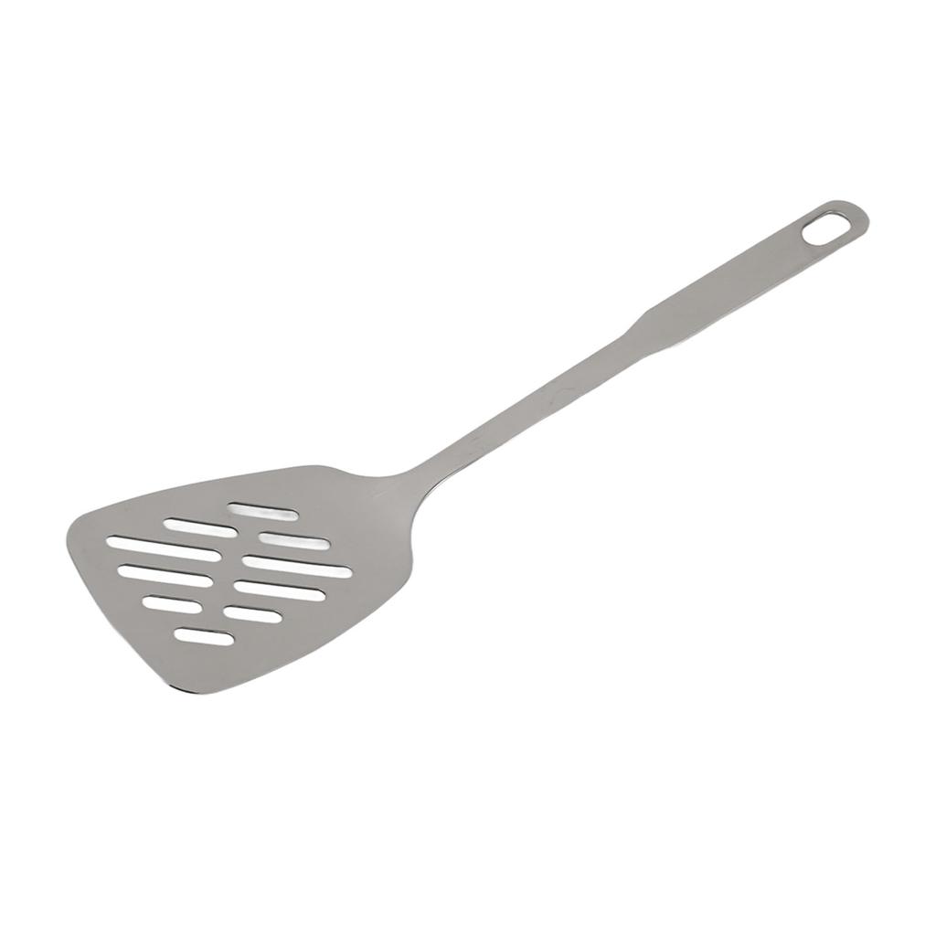 Cooking Spoon Rustproof Smoothly 304 Stainless Steel Spatula Skid Resistant Handle Cooking Spoon for Home Kitchen Steel