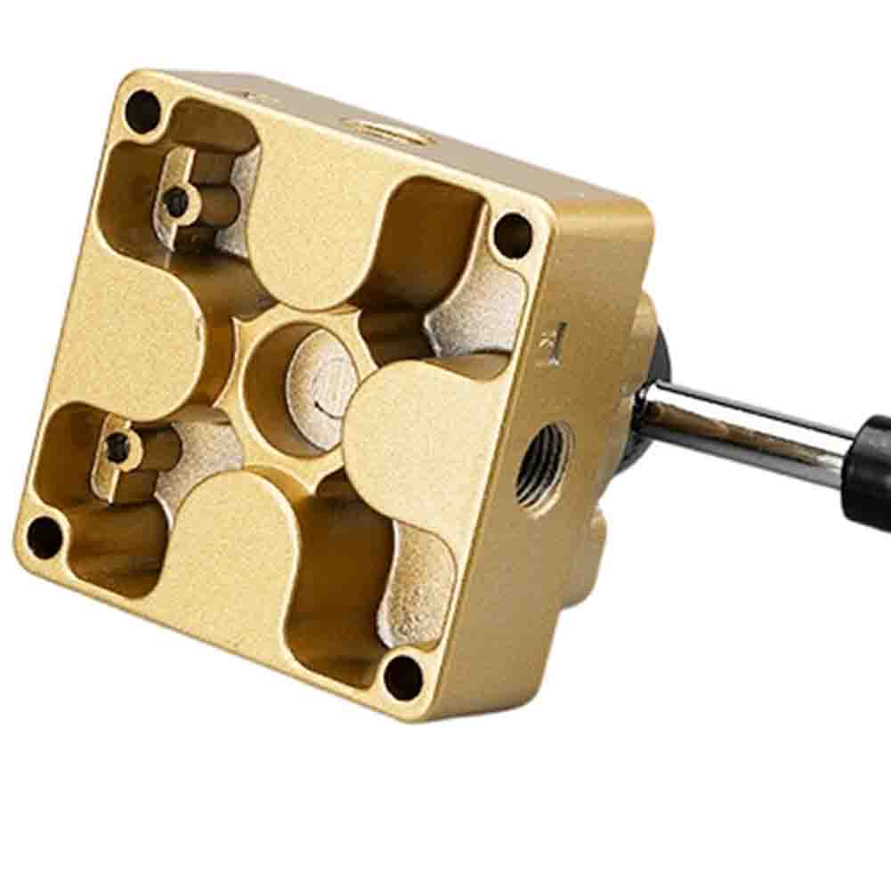 Manuelles Luftstrom-Regelventil mit drehbarem Hebelgriff, geeignet für Industriemaschinen und Flüssigkeitshandhabungssysteme