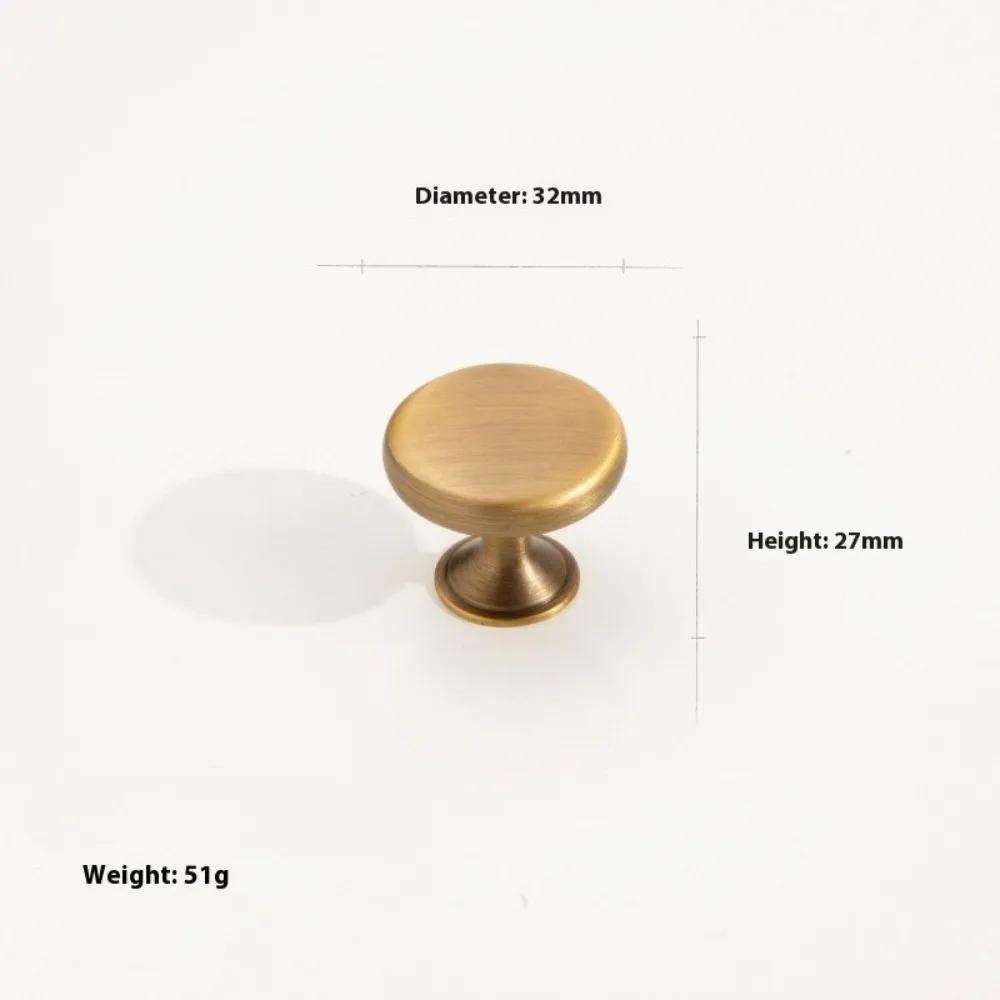 1Pcs New Single Hole Antique Drawer Knob Vintage Multi-size Cabinet Handle Round Luxury Door Handle Pulls Furniture Accessory