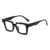 Light-sensitive Color-changing Mirror Retro Square Frame Myopia Glasses 6132 Personalized Color-blocking Flat-light