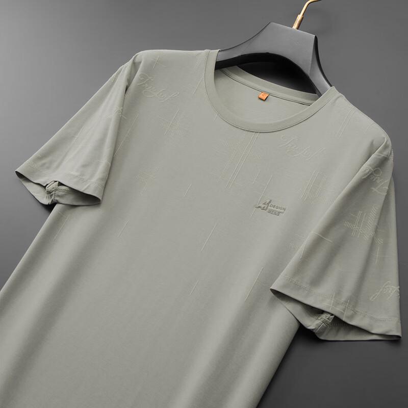 Men's Plus Size Round Neck Short Sleeve T-Shirt