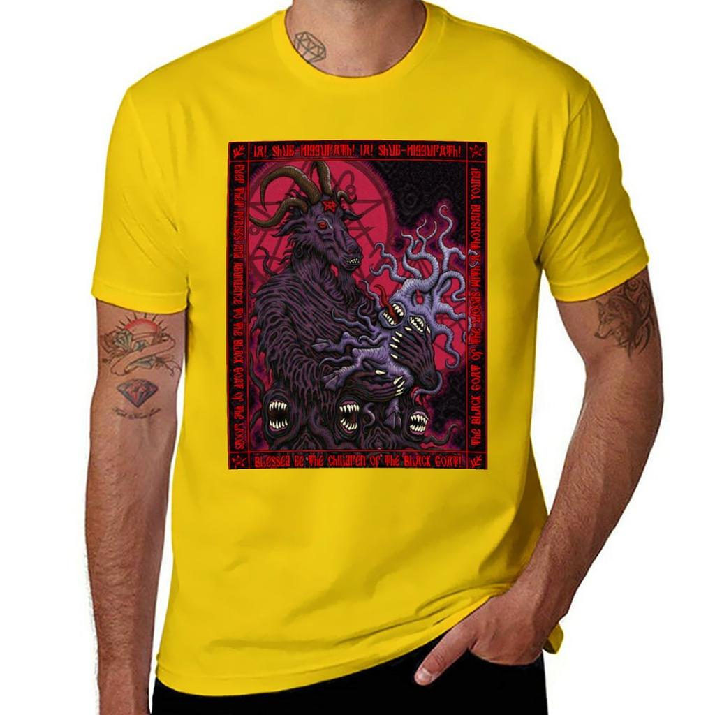Black Goat Icon Azhmodai 2018 TShirt summer clothes customizeds mens t shirt