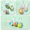 Painted Easter Eggs Pendant DIY Craft Hanging Easter Egg Foam Easter Eggs  Easter Party