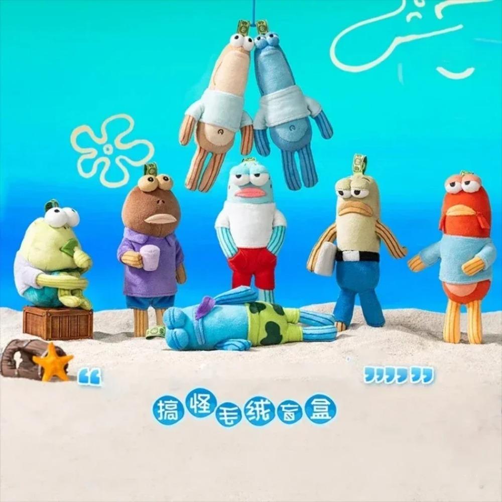 Genuine Bikini Botton Buddies Series Funny Plush Pendant Blind Box Trendy Doll Collection Cartoon Backpack Pendant Surprise Gift