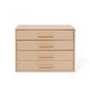 Francfranc Drawer Jewelry Box, 4 Tiers, Beige