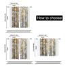 Filtering Curtains Excluding Rods Non Movable Without Batteries Golden Leaf Use Bedrooms Living Rooms Curtain Set Of 2 Made Polyester Washable Area