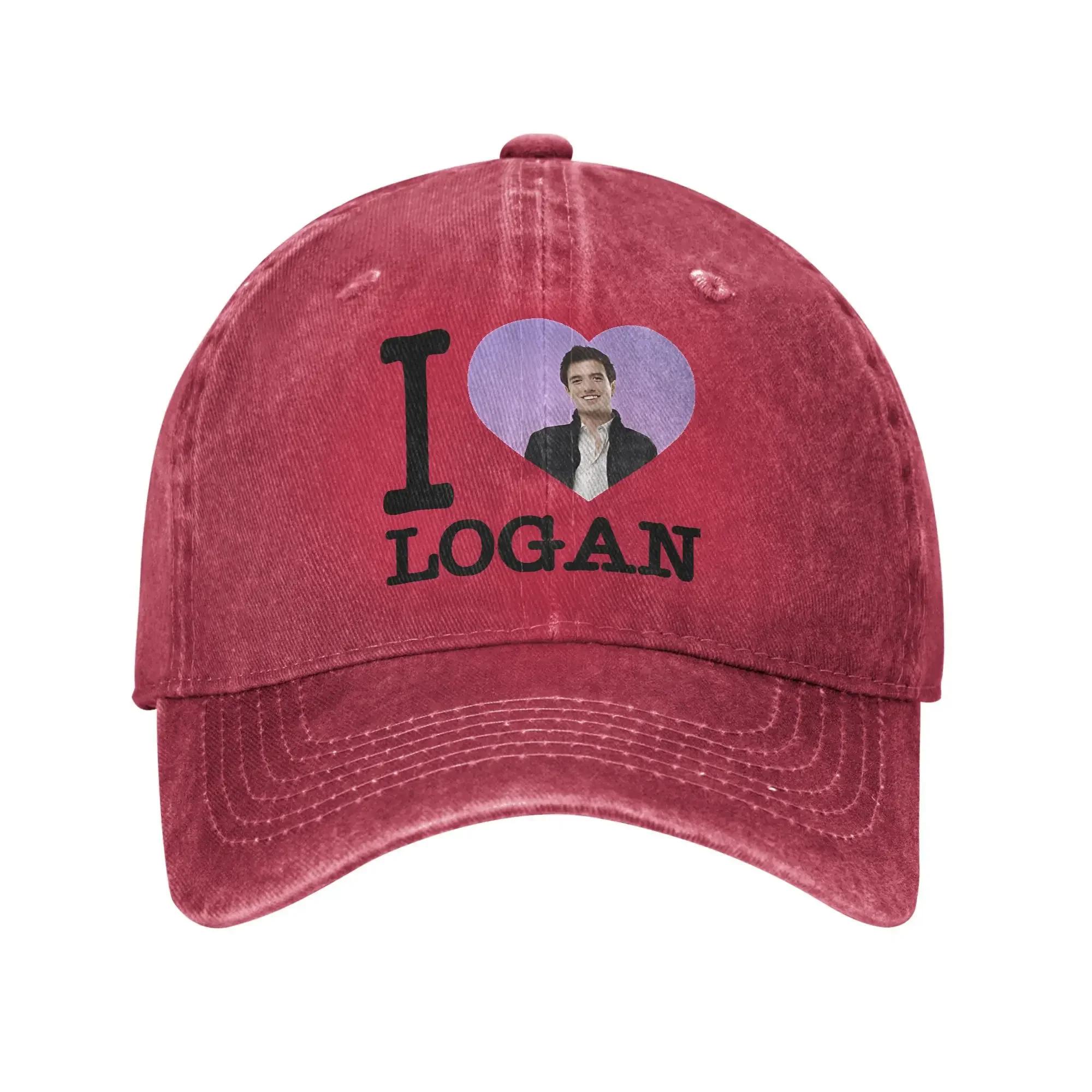 

Btr I Heart Logan Baseball Cap Sun Hiking Fishing Wholesale Washed Trucker Hat Couple WoUnisex y2k Funny Design Baseball Caps One Size