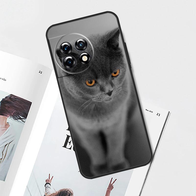 British Shorthair Cat Case For OnePlus Nord CE 5 3 4 Lite N20 N30 OnePlus 15 13 12 11 9 10 Pro 13T 13R 10T Cover