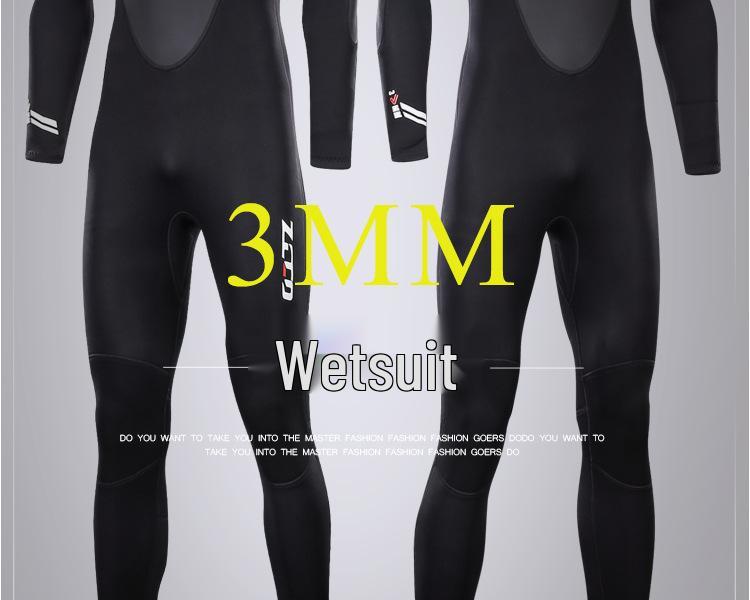 ZCCO Men's 3mm Neoprene Wetsuit for Swimming, Diving, and Surfing
