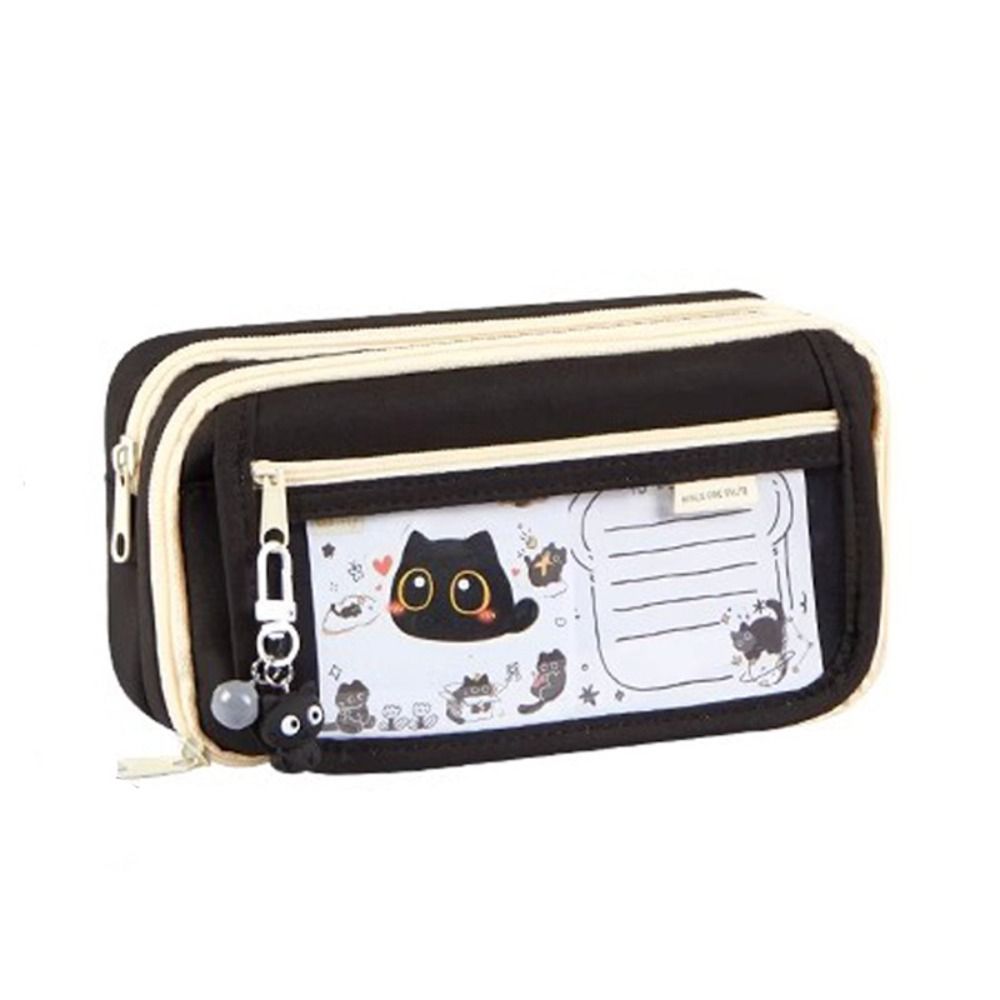 Six-Layer Pen Bag Transparent Pencil Box High Quality Pencil Case Student Gift