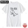 Summer Casual Unisexs Tshirt Top Quality 100 Cotton Cool Funny Soft Dinosaur Design Printing Oneck For Unisex Tshirt Male Tshirts