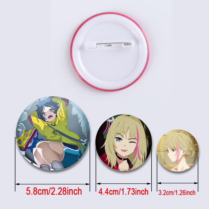 32/44/58mm Anime Wonder Egg Priority Brooch Cute Cartoon Girl Icon Badge Backpack Shirt Lapel Pin Creative Handmade Jewelry Accessorie Gift