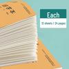 Kraft Paper Homework Book with 36K Grid for Language, Math, English, Pinyin - Grades 1 To 3