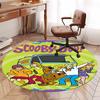 Scooby-Doo Printed Round Rug Carpet Chair Rug Area Rug Entryway Doormats,for Office Chair Living Room Bedroom Kitchen Room.