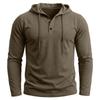 Sudadera con capucha de manga larga ligera para hombre, informal, retro
