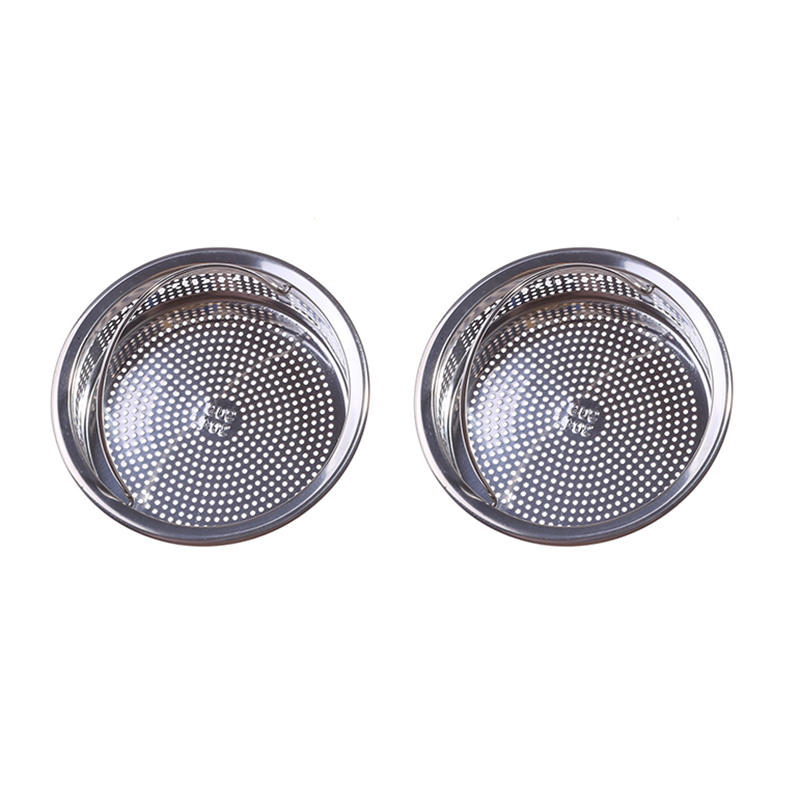 1PC/2PCS Stainless Steel Kitchen Sink Strainer with Handle Sink Vegetable Garbage Residue Strainer Basket